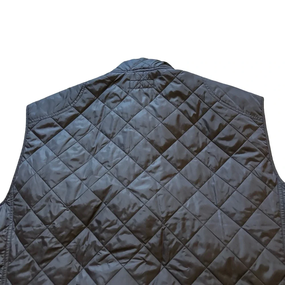 Polo Ralph‎ Lauren Mens Black Quilted Vest Plaid Lined Big & Tall 3XB
